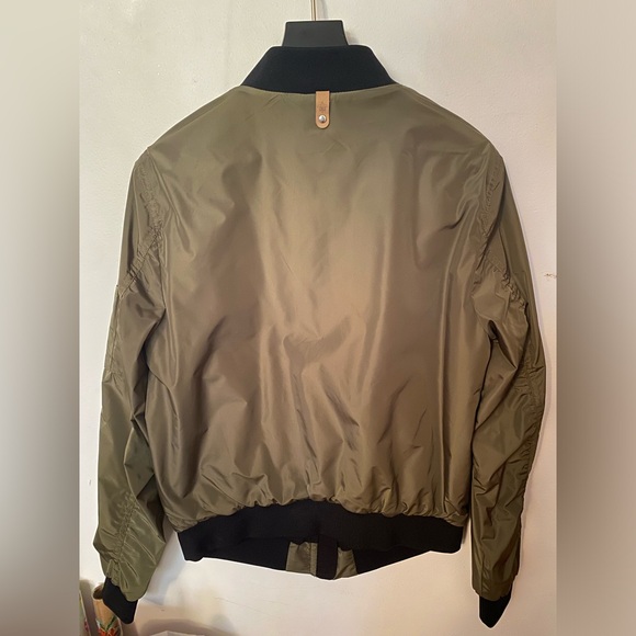 Mackage Mens Army Green Bomber Jacket - New Without Tag - Picture 10 of 10